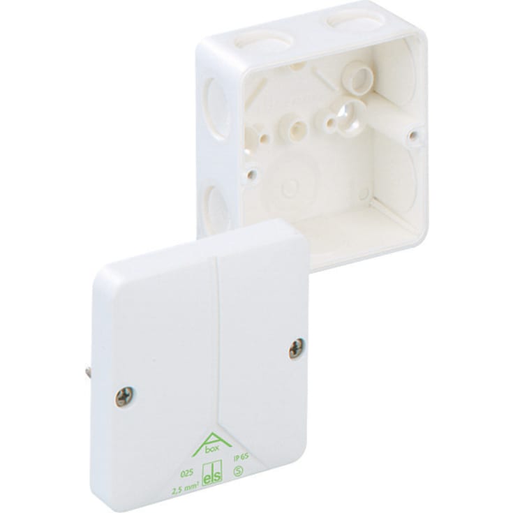 Forgreningsdåse Abox 025-L/w hvid