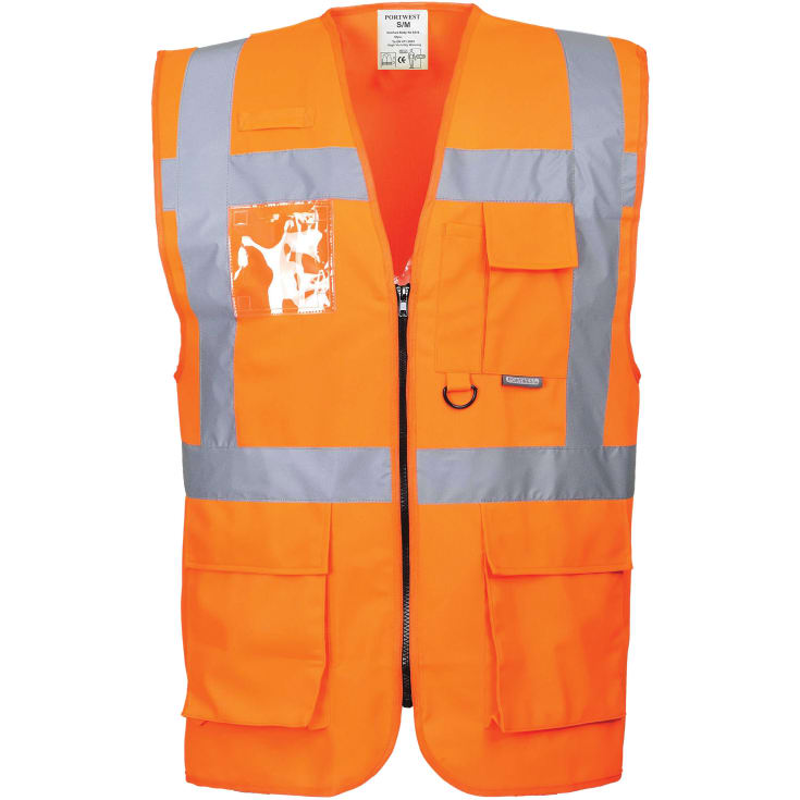 Portwest Berlin Executive vest, Hi-vis Orange, XL