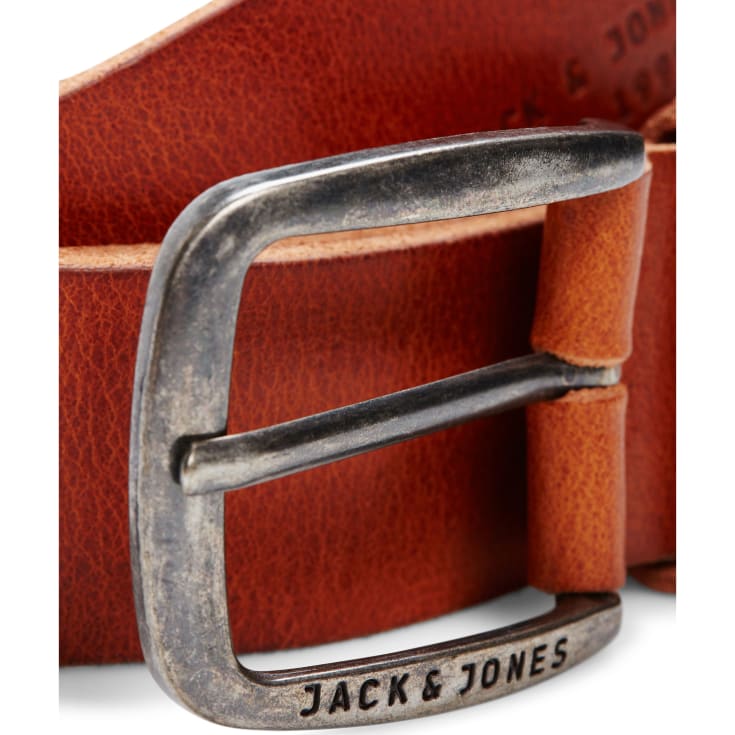 Jack & Jones JACPAUL Læderbælte, Mocha Bisque, 105 CM