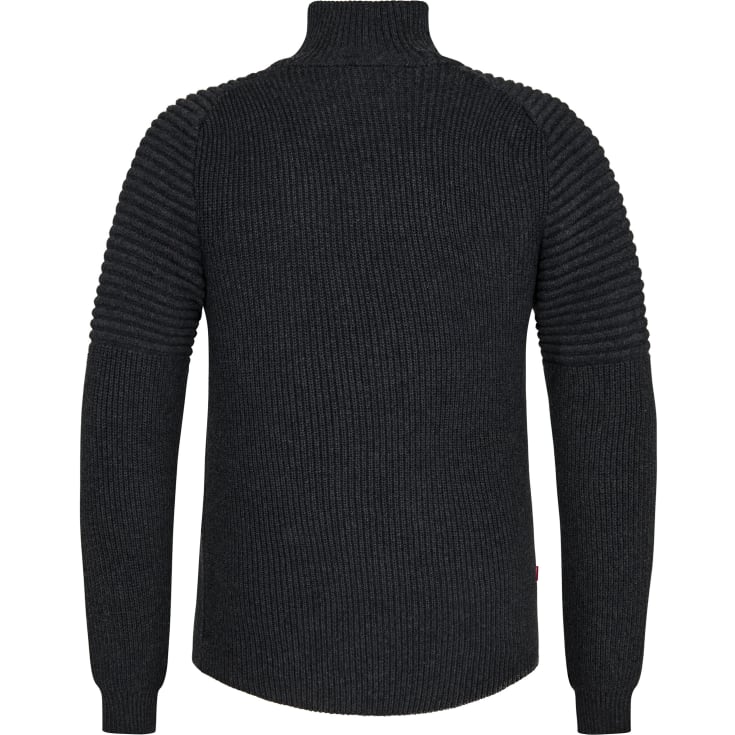 Engel Extend striktrøje med lynlås, Mørk Gråmeleret, M