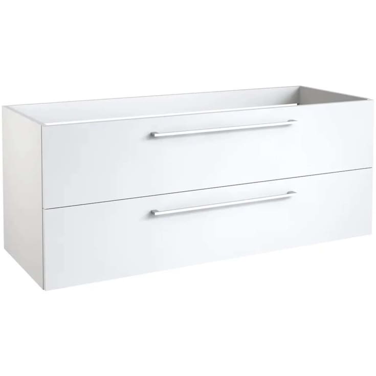 Korsbakken Rowan underskap, med 2 skuffer, soft-close, 119x44,5 cm, hvit matt