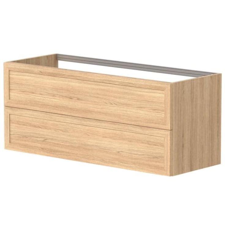 Korsbakken Rustic servantskap, med 2 skuffer, soft-close, 45x119,2 cm, lys eik