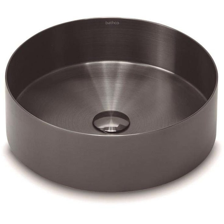 Detroit toppmontert servant, 38x38 cm, børstet grafitt