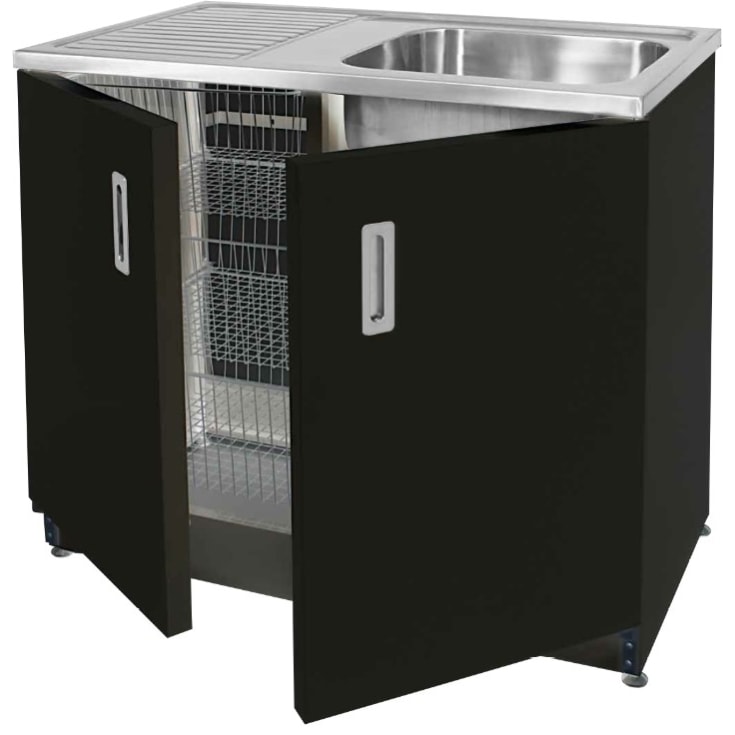 Nordic Tech NTB10 kjøkkenvask, 100 x 60 cm, svart