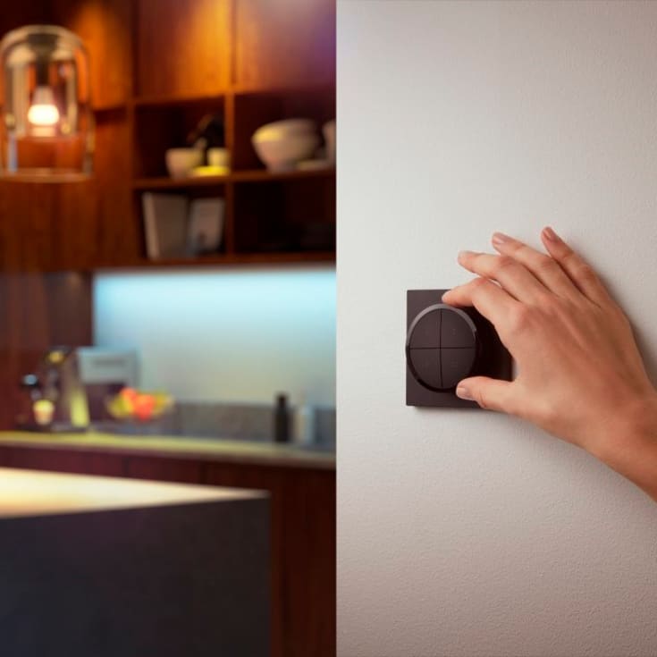 Philips Hue Tap Dial vægkontakt, sort, 2-pak