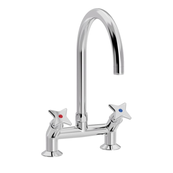 Toni Krydsgreb køkkenarmatur, krom