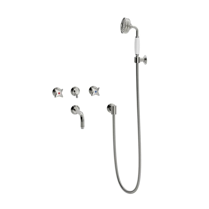 Toni Krydsgreb kararmatur med brusesæt, nikkel