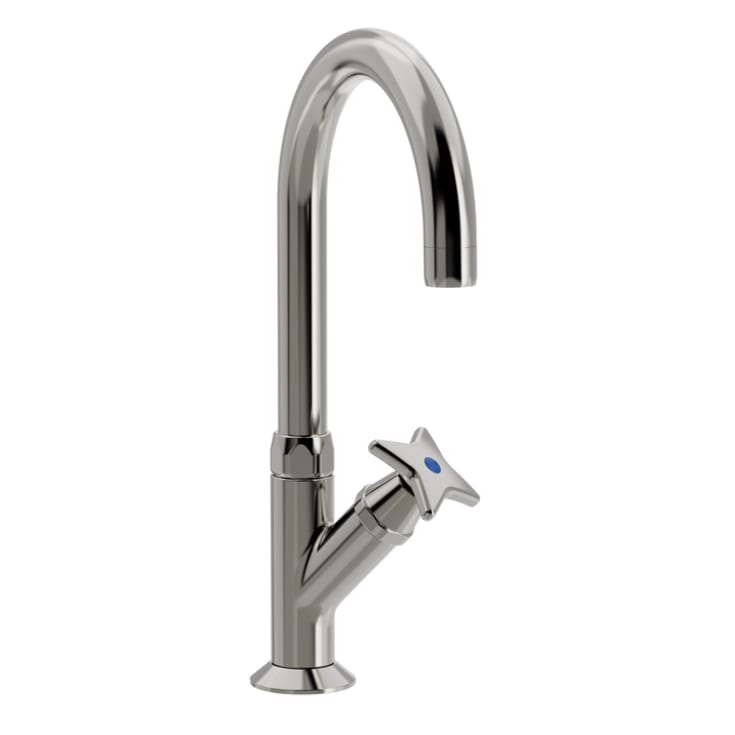 Krysshåndtaksventil med svingbar tut på Ø 150