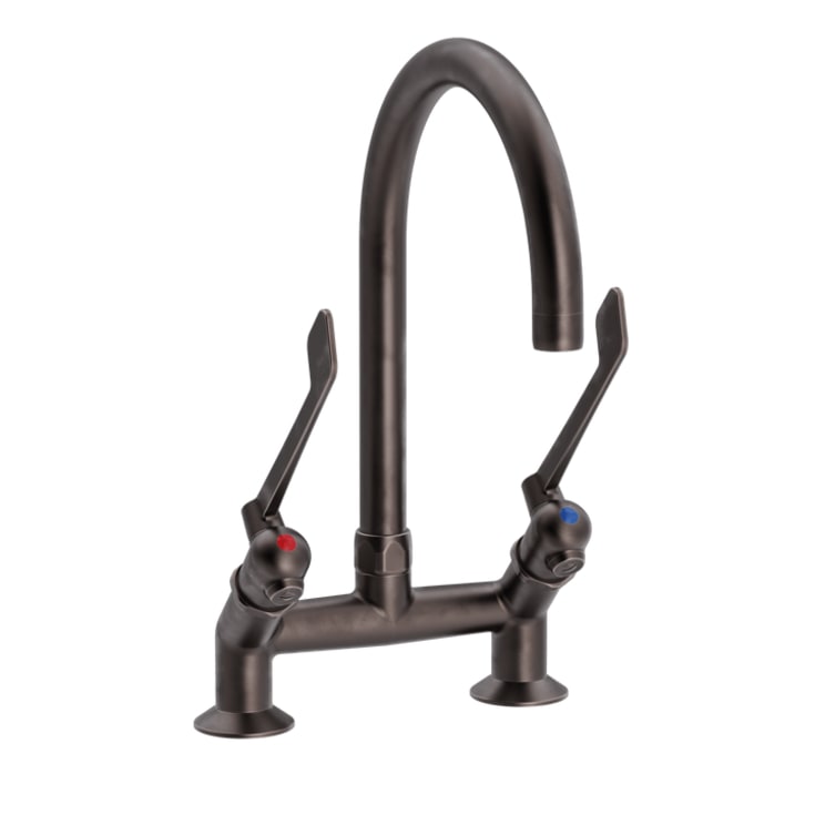 SP albue 2-hulls kjøkkenkran 45 gr med Ø200 mm svingbar tut