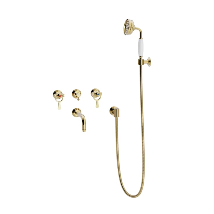 Toni SP kararmatur med brusesæt, messing