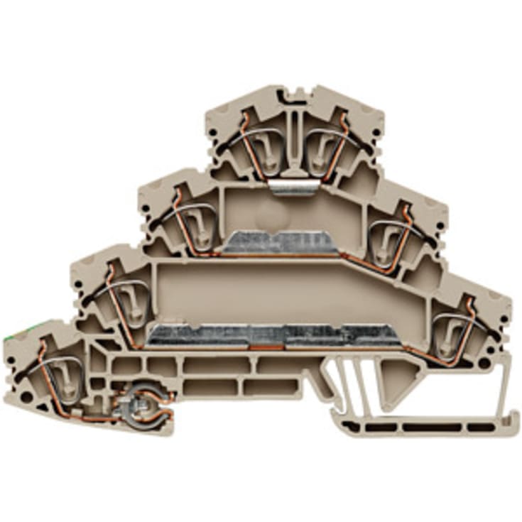 Motorklemme ZMAK 2,5 mørk beige