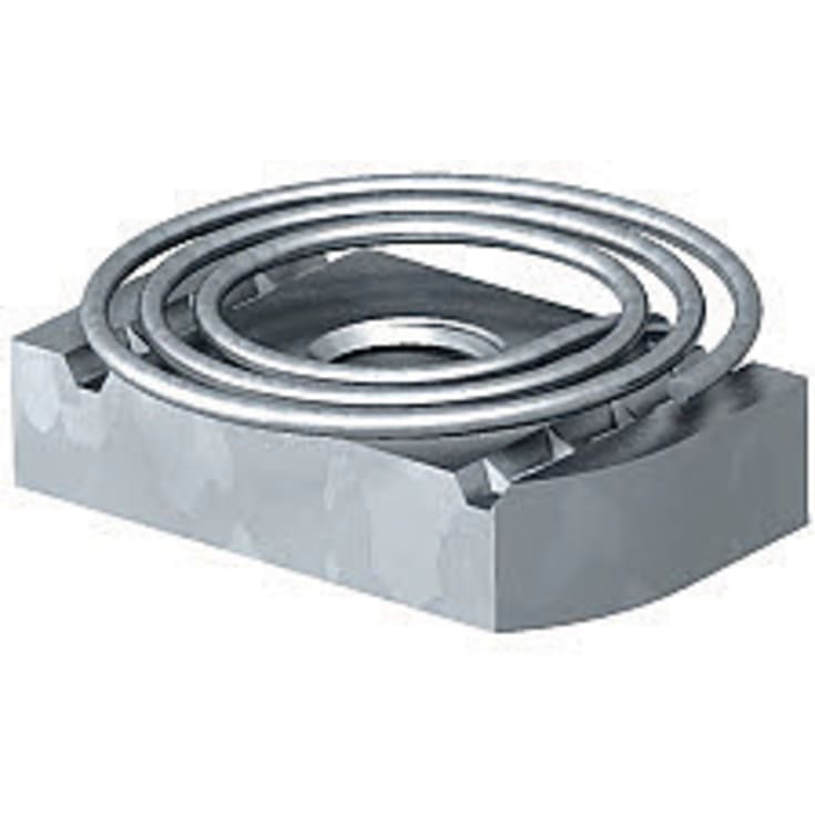 50 stk Glidemøtrik med fjeder ZL MS41SNF M10 F