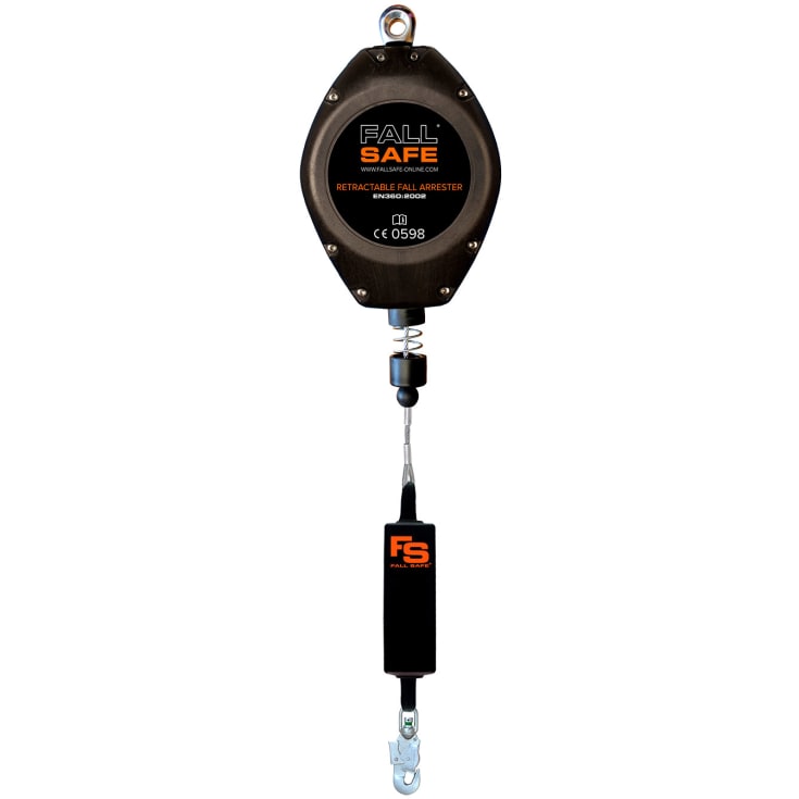 Fall Safe FS934E Sharp Edge faldstoptalje 10m, Sort, ONESIZE