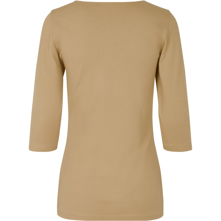ID 3/4 ærmet dame stretch T-shirt, Sand, M