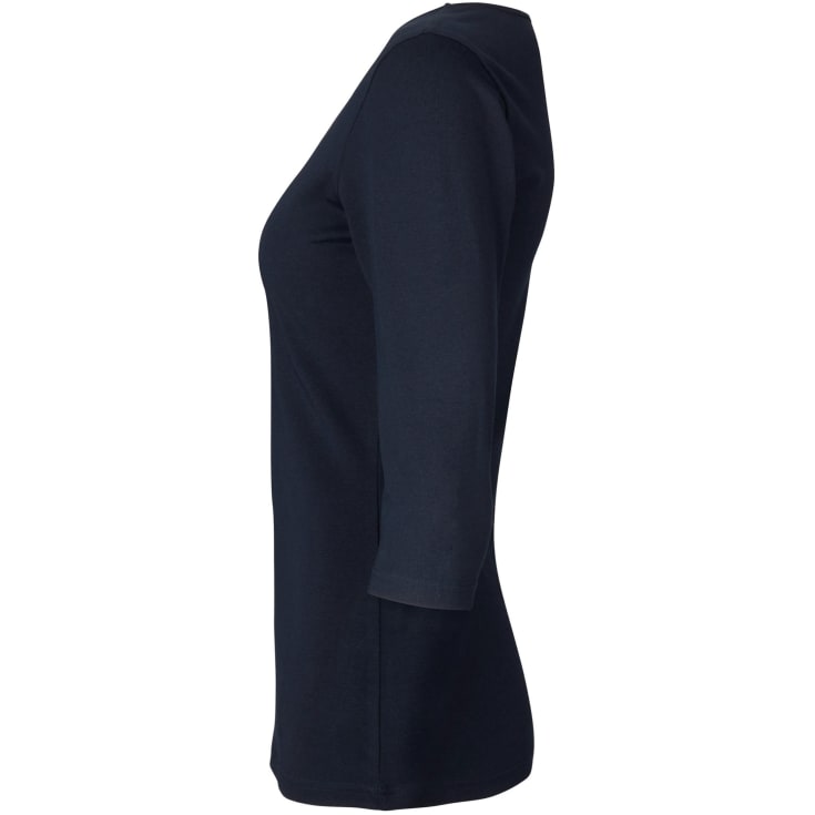 ID 3/4 ærmet dame stretch T-shirt, Navy, S