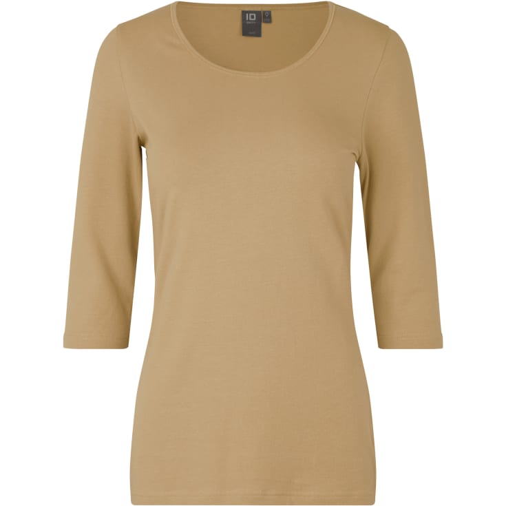ID 3/4 ærmet dame stretch T-shirt, Sand, M