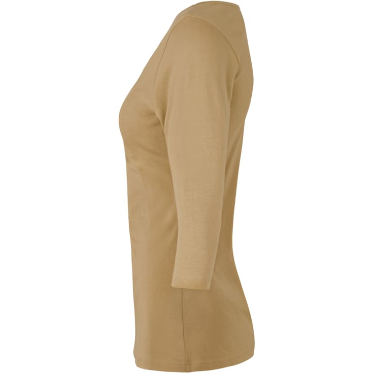 ID 3/4 ærmet dame stretch T-shirt, Sand, M