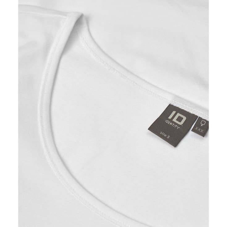ID 3/4 ærmet dame stretch T-shirt, Hvid, S