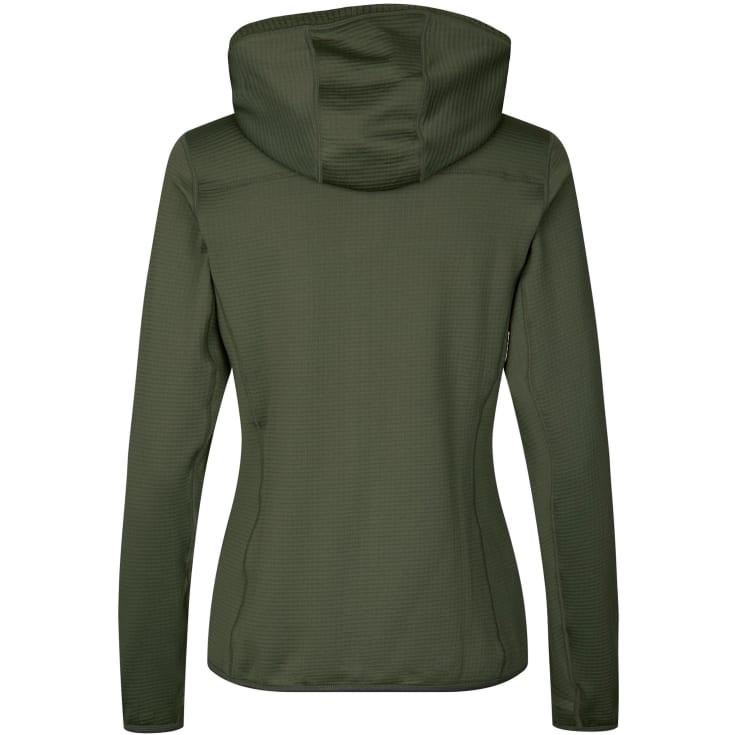 ID Stretch Komfort dame fleecetrøje, Olivengrøn, 3XL