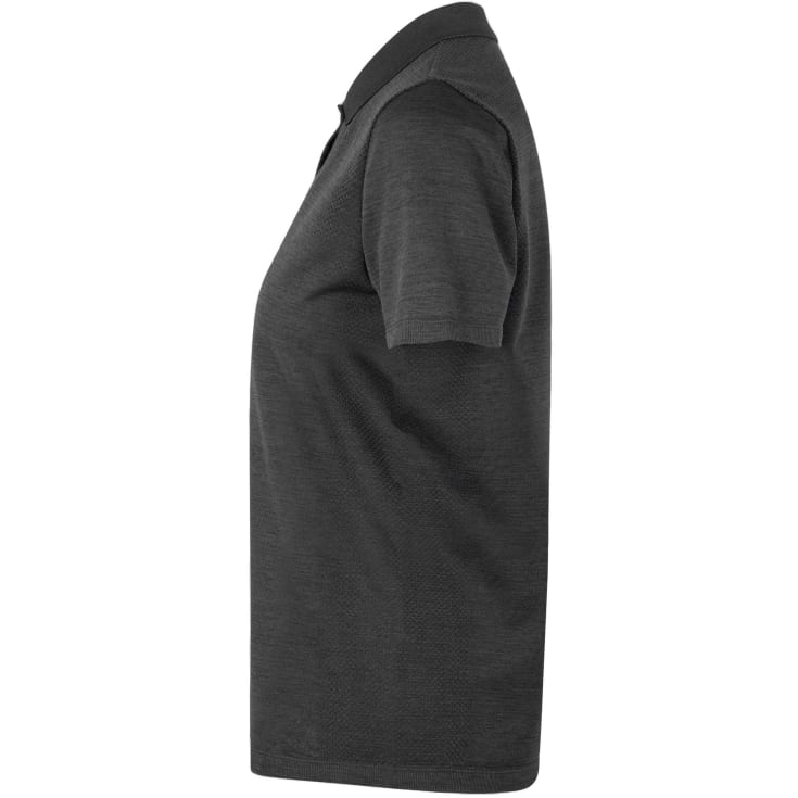 ID Active dame polo T-shirt, Antracit Melange, XL