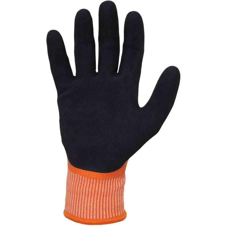 Ergodyne 7551 vinterhandsker med skærebeskyttelse Cut E, Black/Orange, 7/S