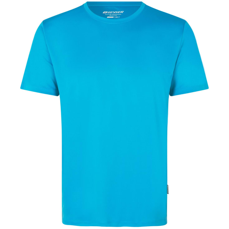 GEYSER Essential interlock T-shirt, Aqua, M