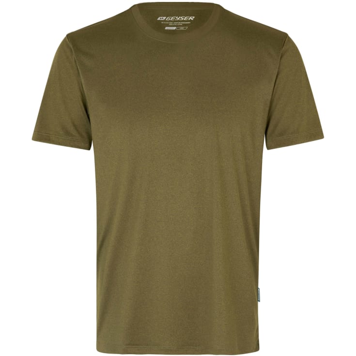 GEYSER Essential interlock T-shirt, Olivengrøn, 2XL