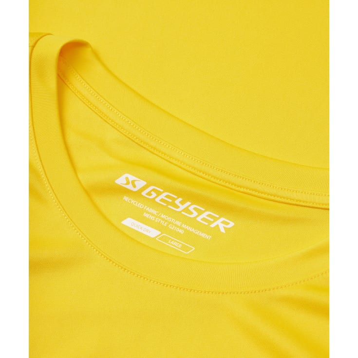 GEYSER Essential interlock T-shirt, Gul, L