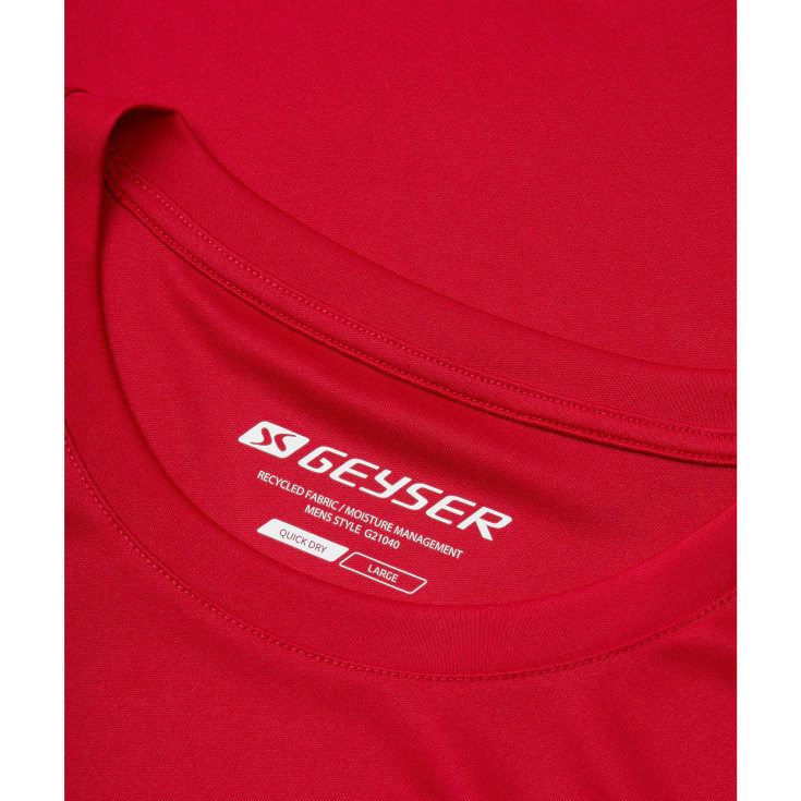 GEYSER Essential interlock T-shirt, Rød, L