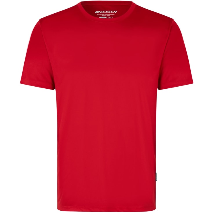 GEYSER Essential interlock T-shirt, Rød, L
