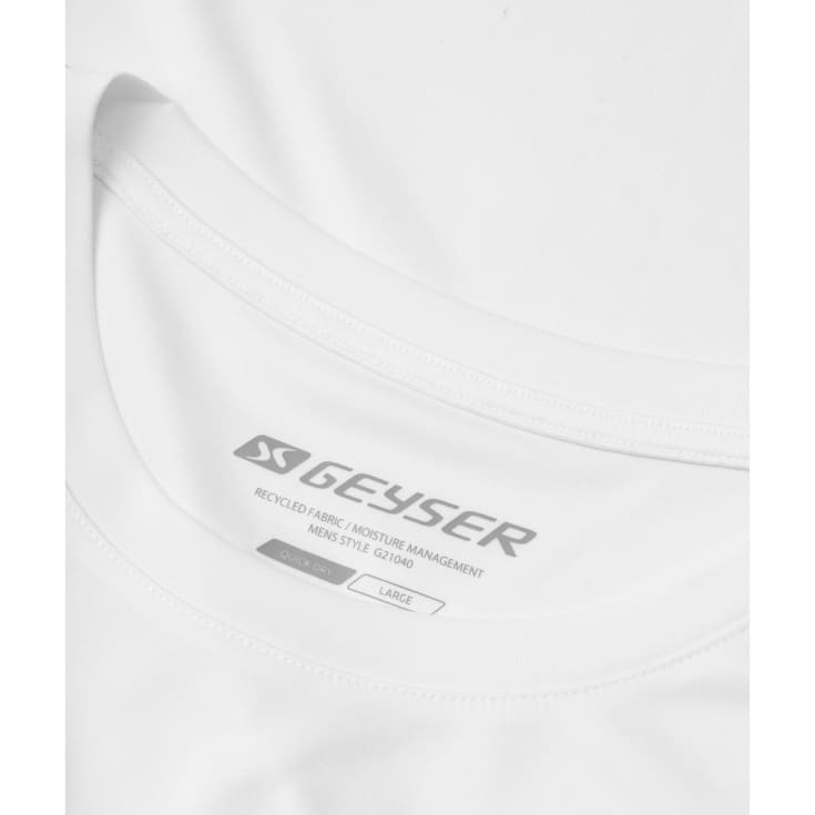 GEYSER Essential interlock T-shirt, Hvid, M