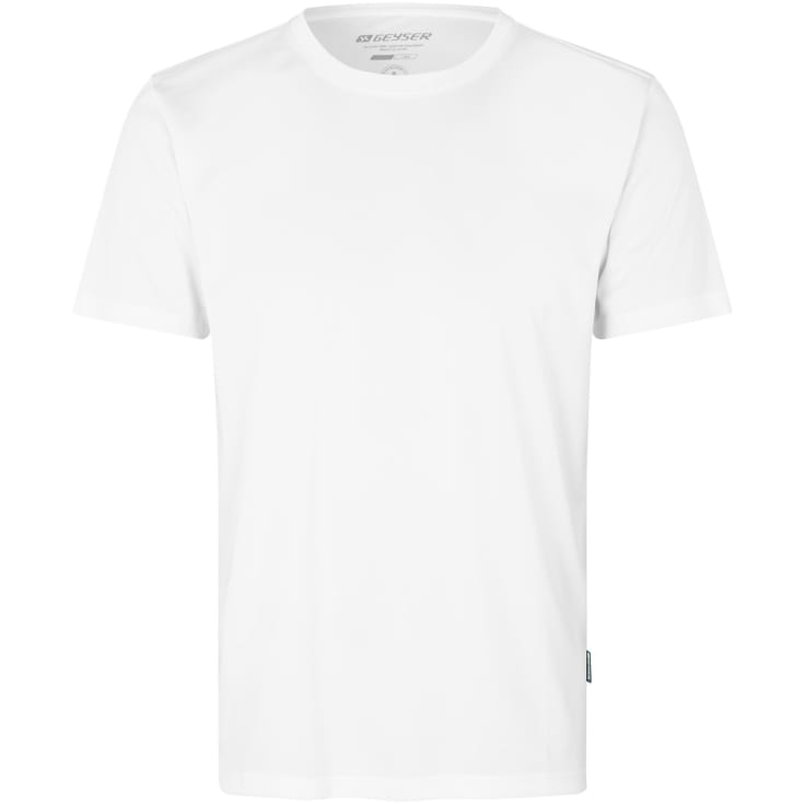 GEYSER Essential interlock T-shirt, Hvid, M