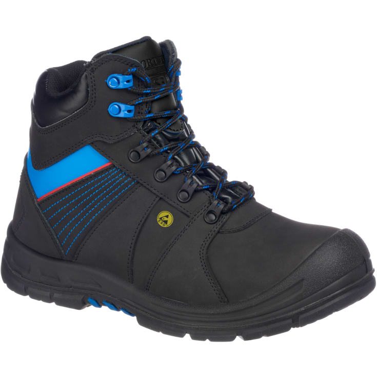 Portwest FD37 Compositelite Protector sikkerhedsstøvler, Sort/Blå, 45