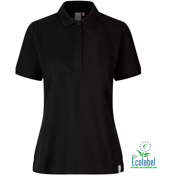 ID PRO Wear CARE dame polo T-shirt, Sort, L