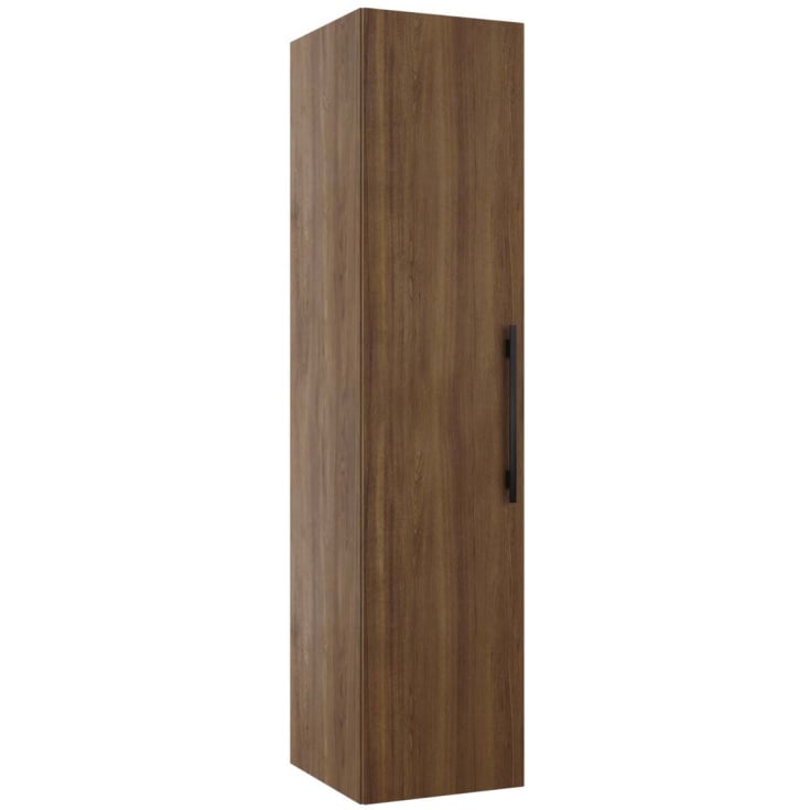 Linn Bad Ingrid Høyskap, innredning 2, 40x45,3x174 cm, venstre, mørk eik