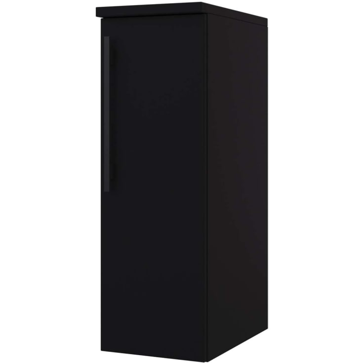 Linn Bad Ingrid Sideskap, 1 dør, 30x46x87,8 cm, vendbar, sort matt