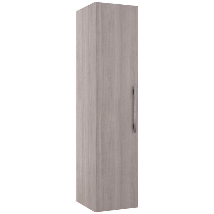 Linn Bad Ingrid Høyskap, innredning 2, 40x45,3x174 cm, venstre, lys eik