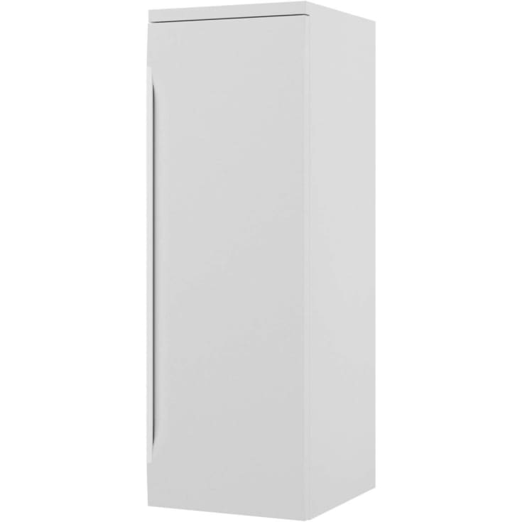 Linn Bad Mari Smal Sideskap, 1 dør, 30x35,3x87,8 cm, vendbar, hvit matt
