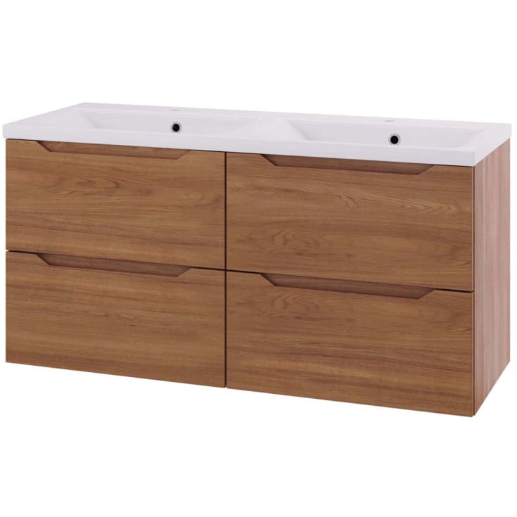 Linn Bad Emma servantskap, 4 Skuffer, dobbel, 160x45,7x57 cm, eik