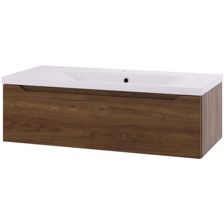 Linn Bad Emma servantskap, 1 Skuff, 100x45,7x28,5 cm, mørk eik
