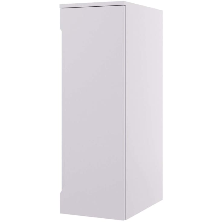 Linn Bad Emma Sideskap, 1 Dør, 30x45,7x87,8 cm, 2 hyller, hvit matt