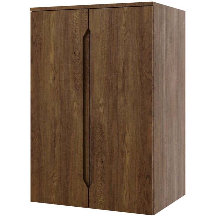 Linn Bad Emma Sideskap, 2 Dører, 60x45,7x87,8 cm, 2 hyller, mørk eik