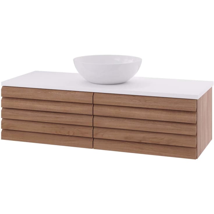Linn Bad Selma servantskap, 1 Skuff, 120x45,7x33,4 cm, eikestav