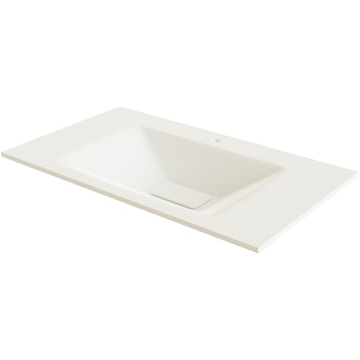Linn Bad Vale møbelservant, enkel, 80x46x1,2 cm, uten overløp, hvit