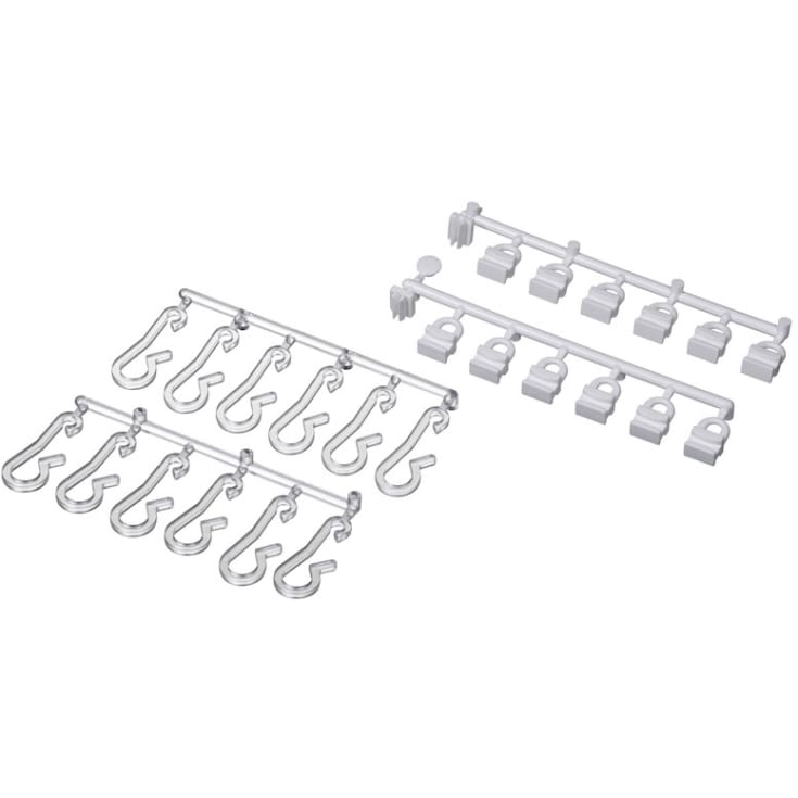 Leijma Stabil glidere og kroker, hvit/klar