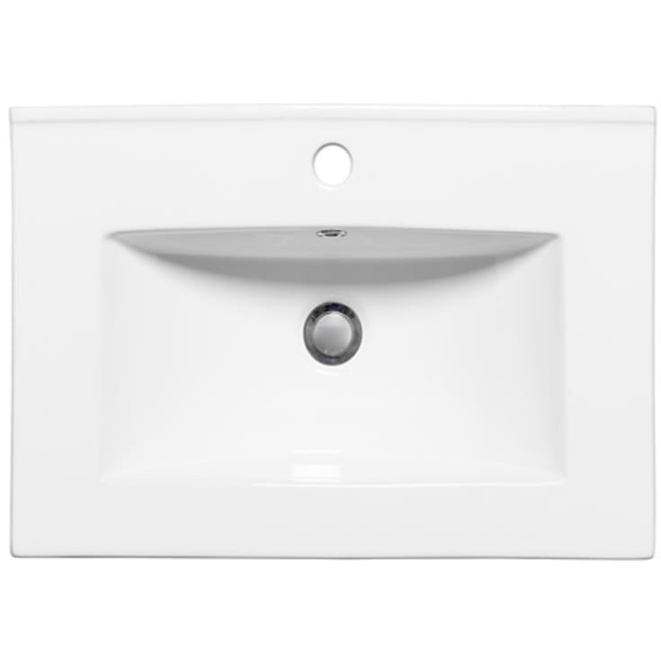 Hafa møbelservant, med overløp, 51x39,5 cm, Hvit