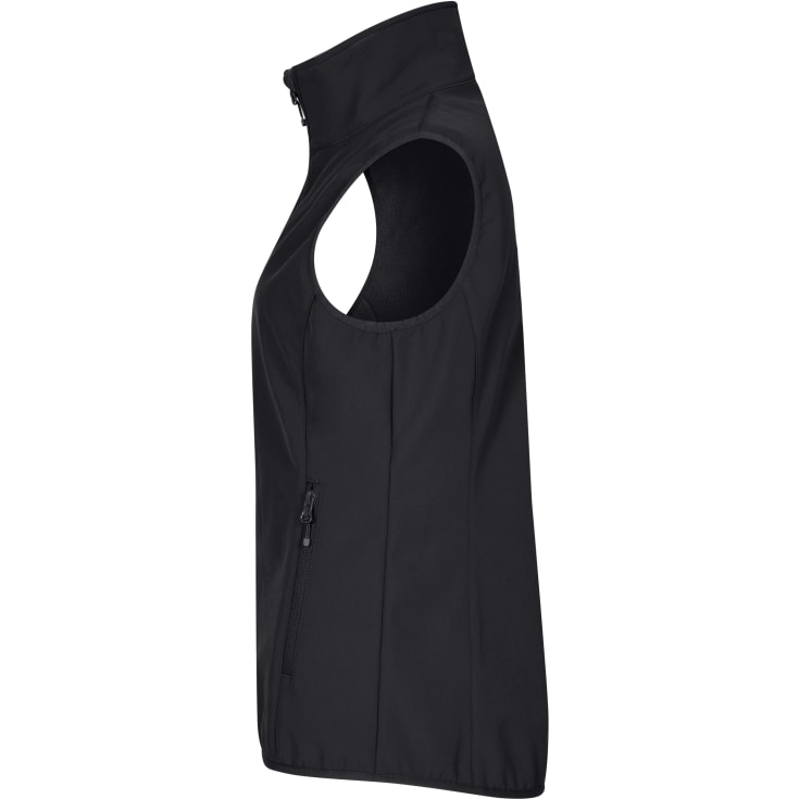 Clique Classic softshellvest dame, sort, str. 3XL