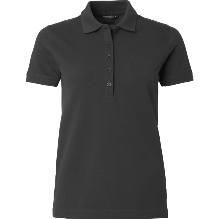 Top Swede dame polo T-shirt 188, Mørk Grå, M