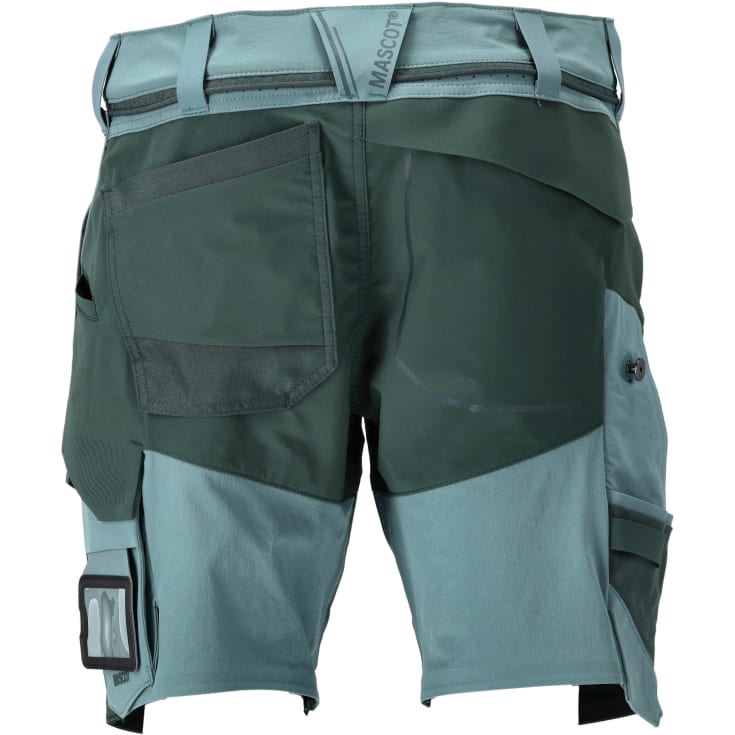 Mascot Customized arbejdsshorts med stretch, lysegrøn/grøn, str. 24C50