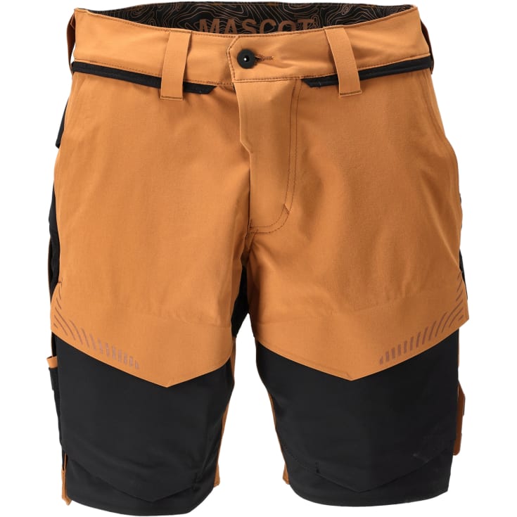 Mascot Customized arbejdsshorts med stretch, brun/sort, str. 24C58